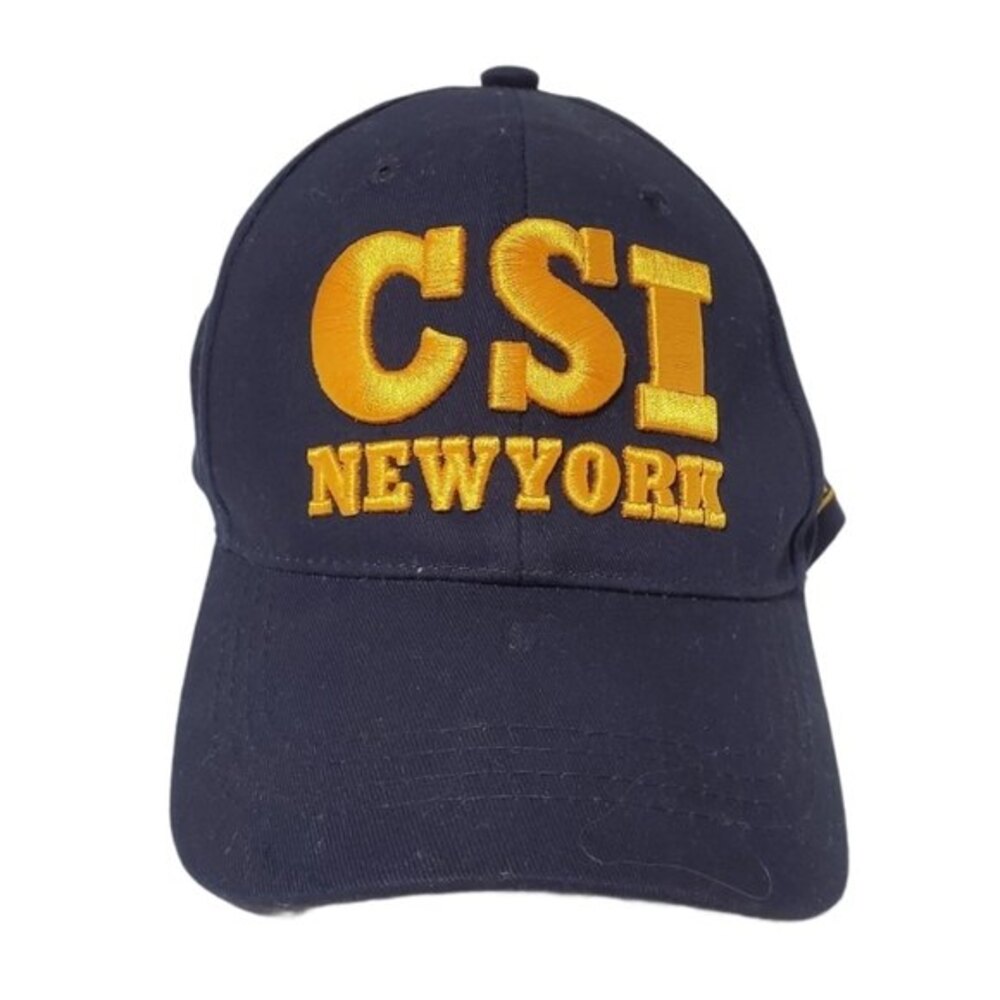 CSI New York Blue gold  baseball Cap hat Adjustable Embroidered *